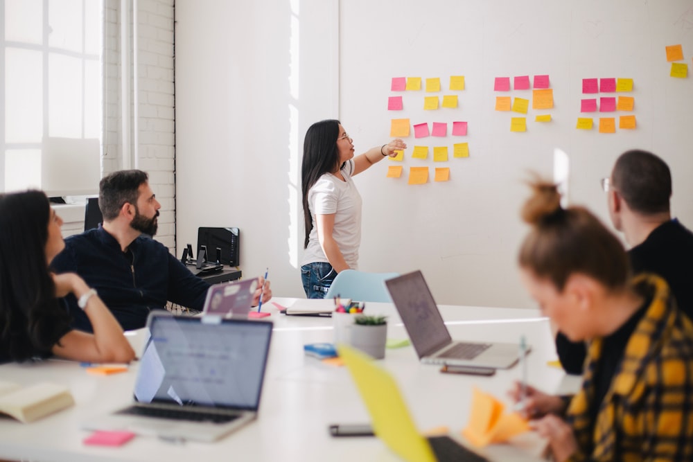 A team running a sprint planning workshop